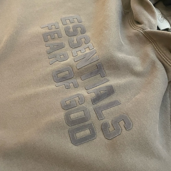 real brown essentials hoodie barely worn - Picture 2 of 4